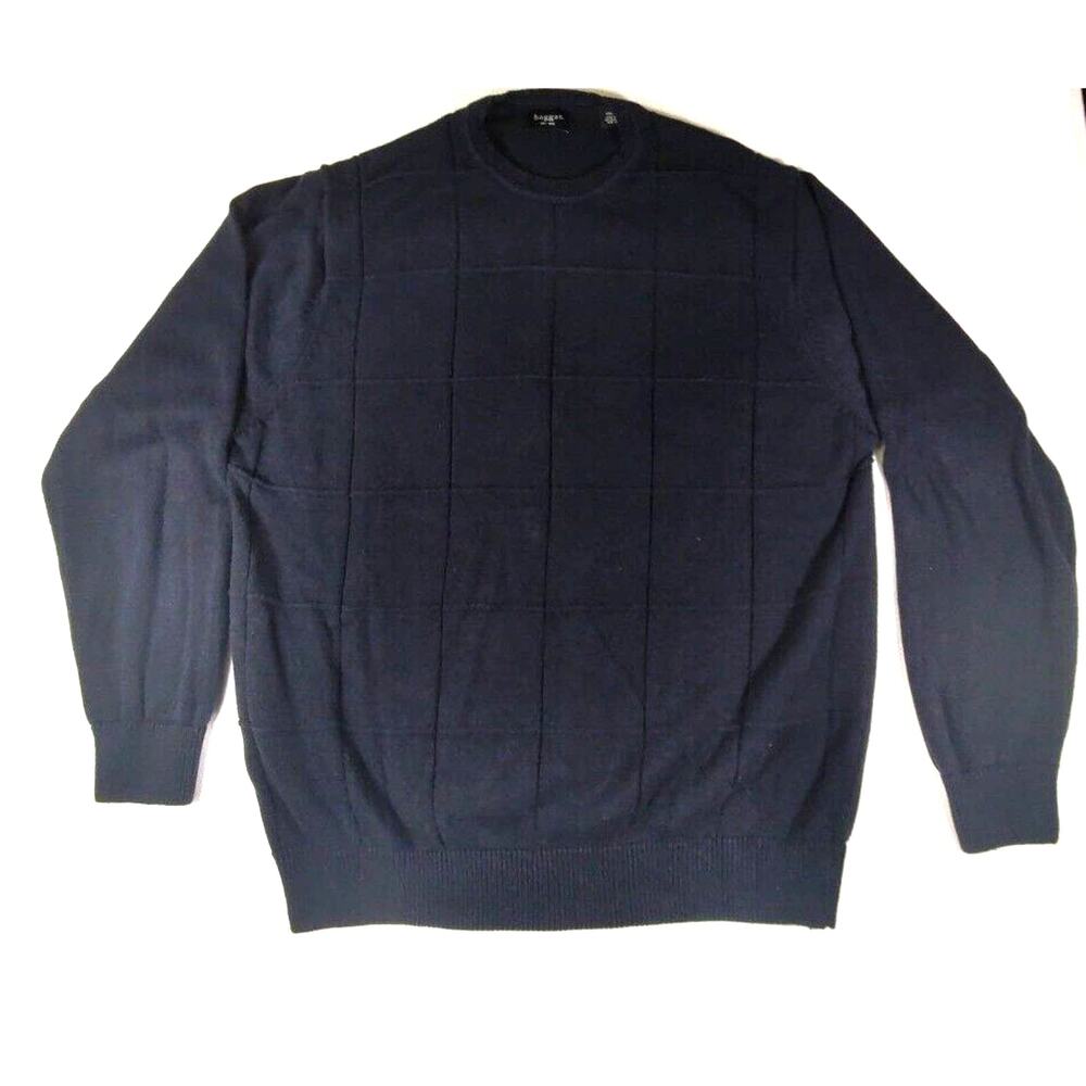 Haggar Men's Dark Navy Cable Knit Sweater Size XXL